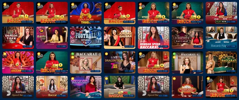 MostBet Live Casino-da Baccarat Oyunu Varyasyonları