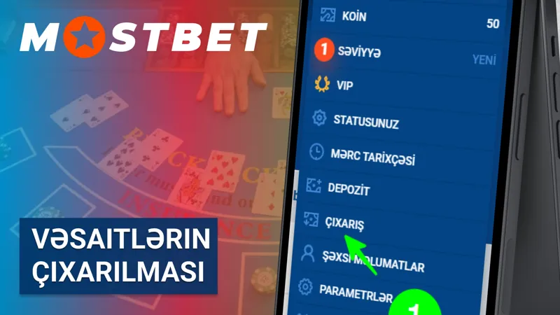 MostBet-də vəsaitlərin çıxarılması üsulları