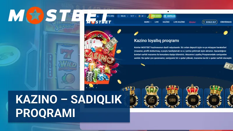 MostBet kazinosunda sadiqlik proqramı