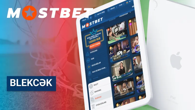 MostBet Live-kazinosunda Blekcək oyunu ekran görüntüsü