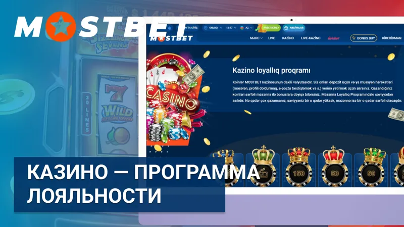 Программа лояльности казино на MostBet