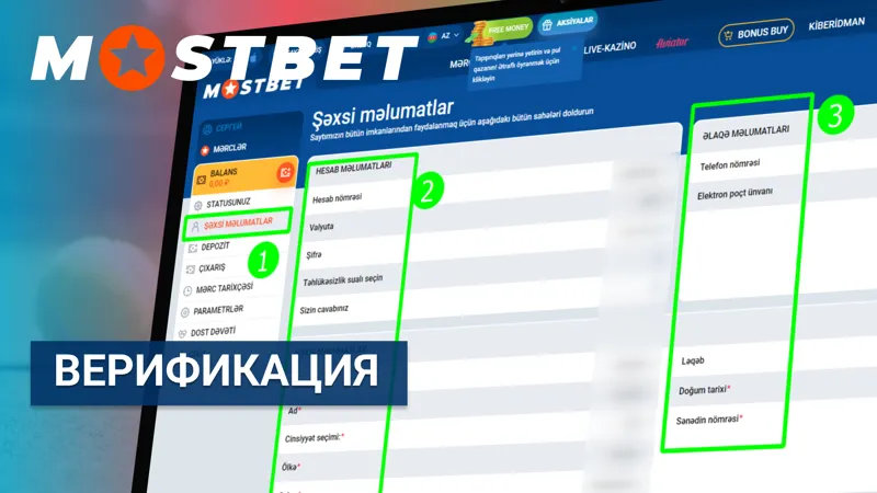Процесс верификации аккаунта на MostBet