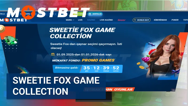 Коллекция игр Sweetie Fox в казино MostBet