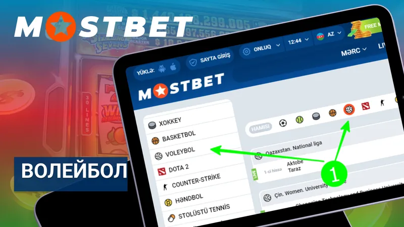 Выбор ставок на волейбол на MostBet