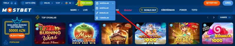 MostBet saytında bonuslar və promosyonlar